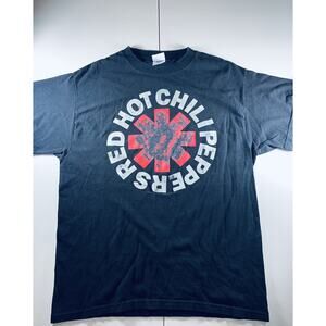 Red Hot Chili Peppers Black Short Sleeve Delta T-Shirt Medium.